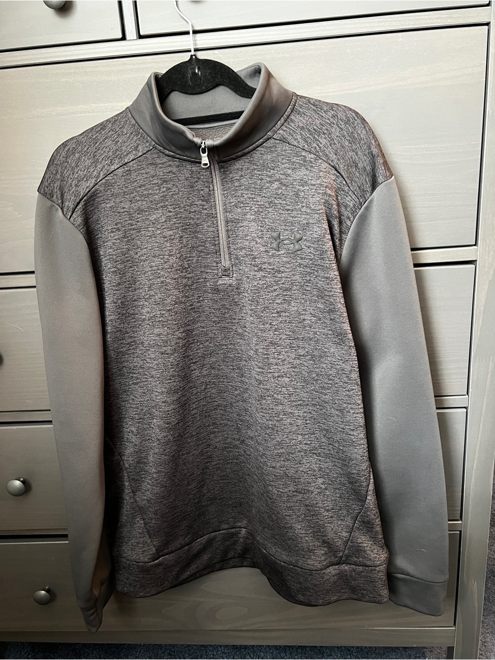 Under Armour Men's Gray Quarter-Zip Sweater